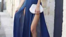 Muhteşem Tasarımlar; Yırtmaçlı Elbise Modelleri